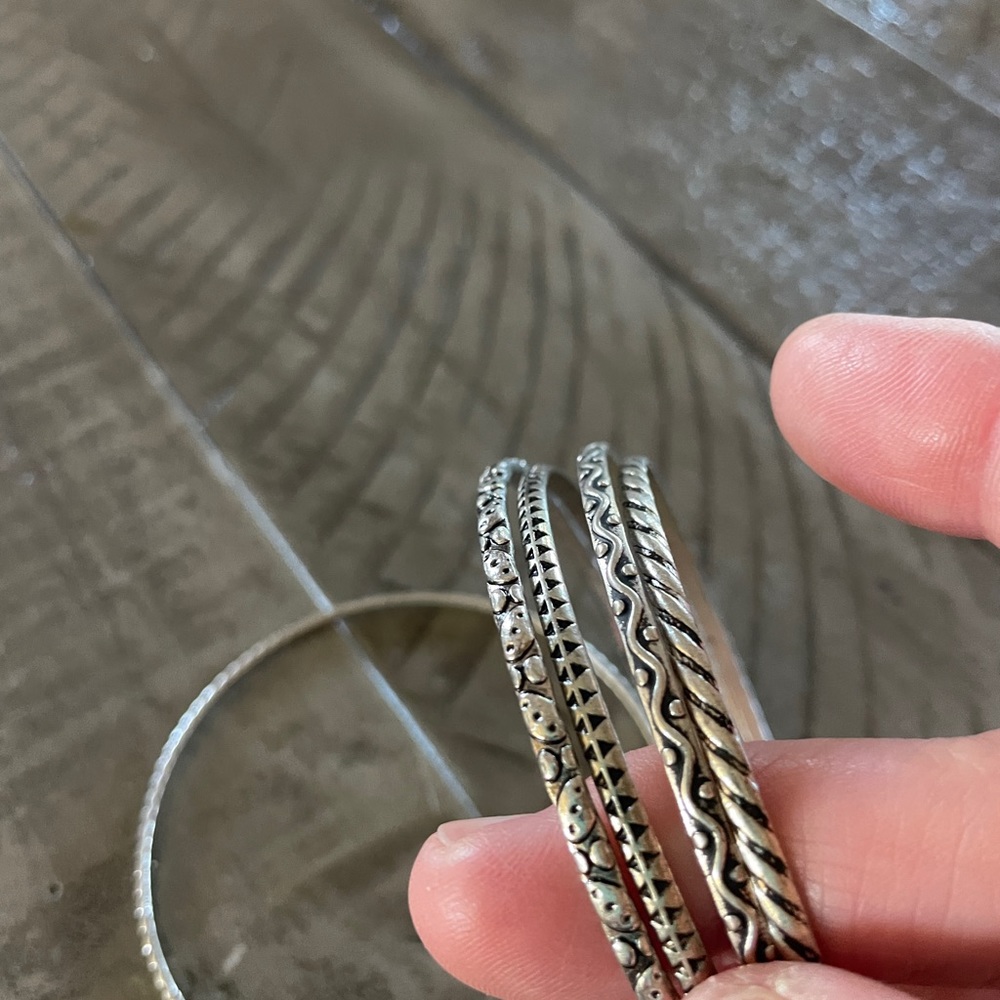 Bracelets / Bangle Bracelets Silver Color 5 Total - image 4